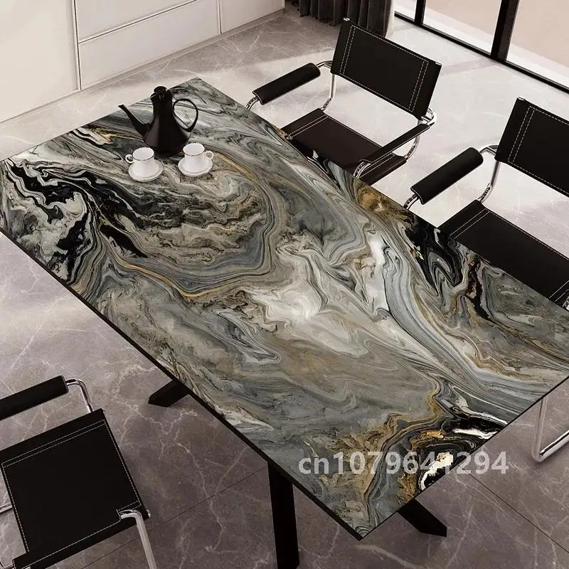 Creative art Dining Table Mats PVC Waterproof Oil-proof Anti-slip Soft Mat arbitrary crop Easy Clean Coffee Table TV Cabinet Mat