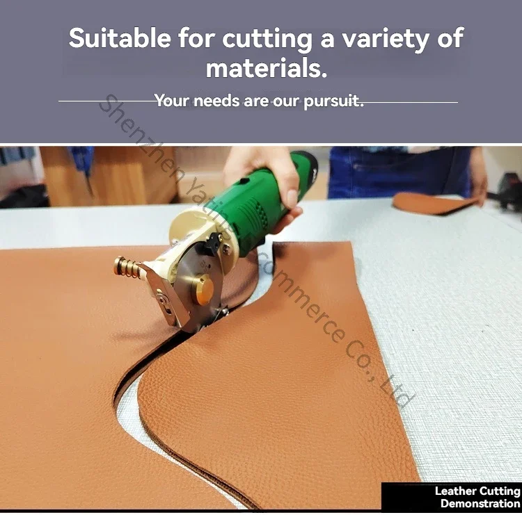 1pc Rechargeable Electric Scissors for Cutting Cloth Handheld Carpet Leather Clothing Fabric Electric Round Knife Cutting