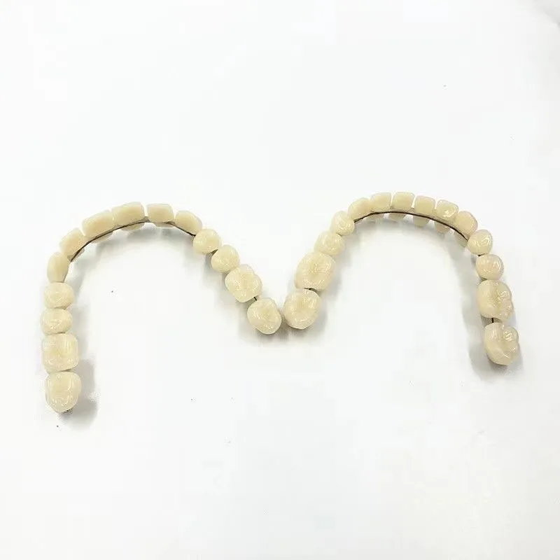 1/10 Pairs Resin False Teeth Temporary Fake Tooth Upper Lower Removable Durable Dentures Whitening Dentures Dental Material