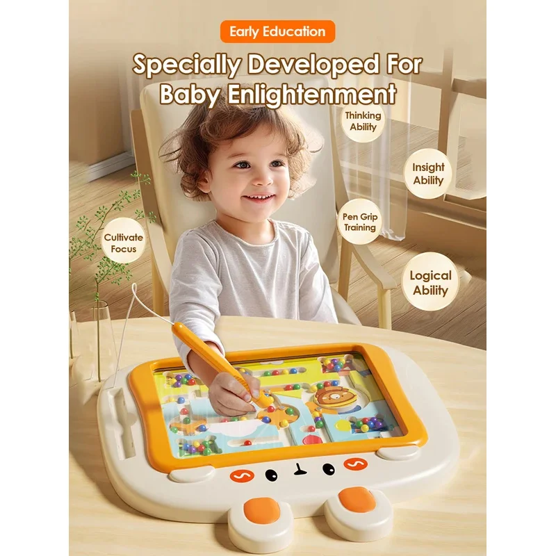 1 jouet de planche à dessin magnétique puzzle pour enfants, classification des couleurs, jouet d'exercice logique