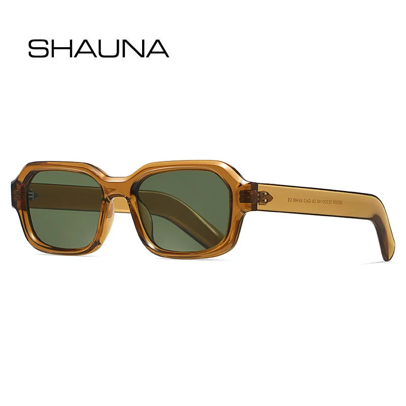 Женские солнцезащитные очки SHAUNA Metal Hinge Retro Square UV400