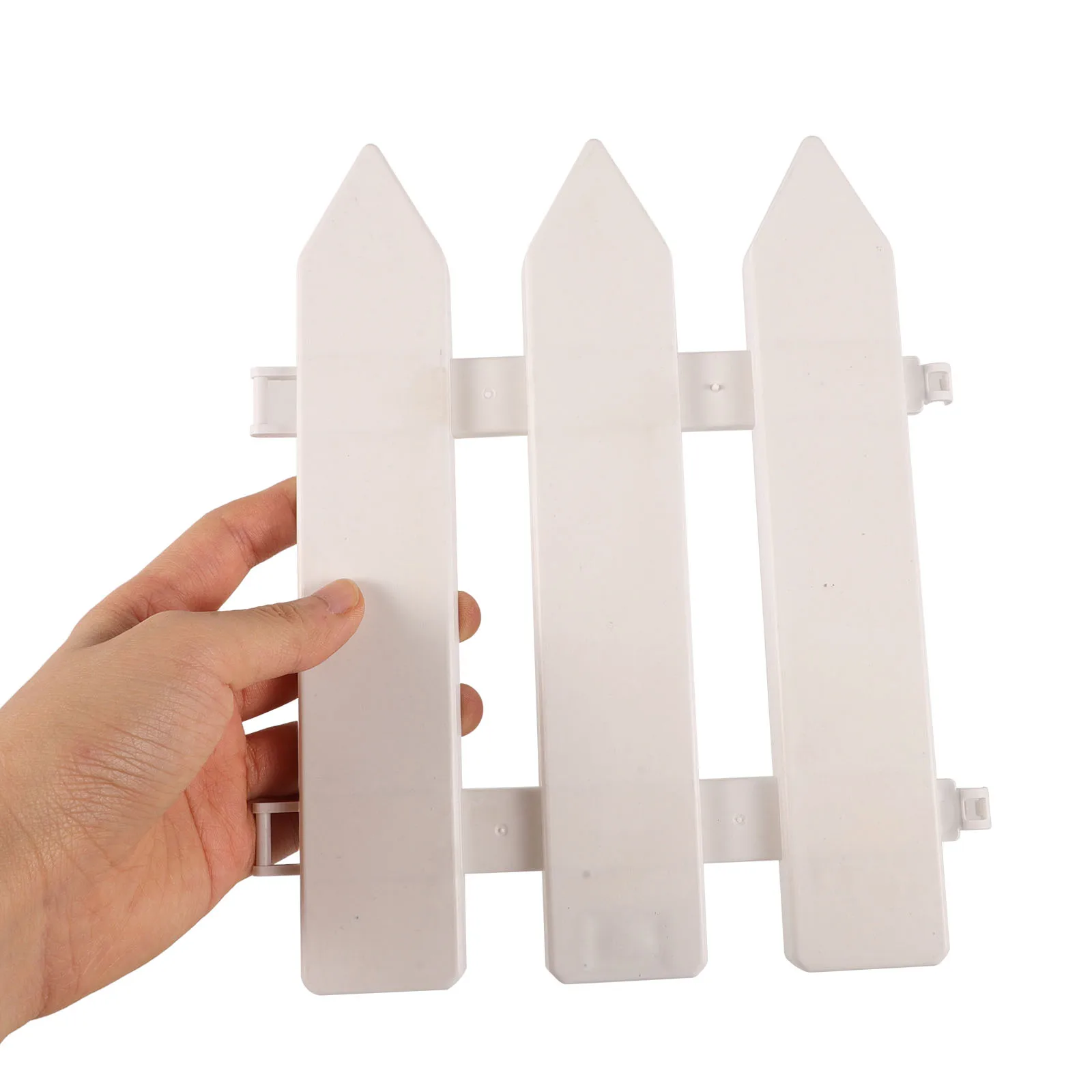 

4pcs Garden Decorative Fence Plastic Landscape Border Lawn Edging Yard Fence For Flowers Shrubs Trees Outdoor Protection