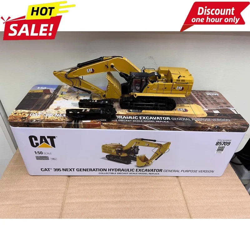 

DM1:50 for CAT 395 Next Carter Excavator Breaker Hammer Demolition Clamp Alloy Construction Vehicle Model 85709