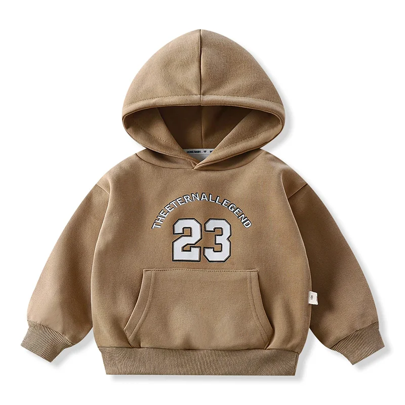 Frühling Herbst Neue Jungen Kapuzenpullover 2-12 Jahre Kinder Mode Buchstabendruck Pullover Lässige Oberteile Teenager Kinderkleidung – Detail 3