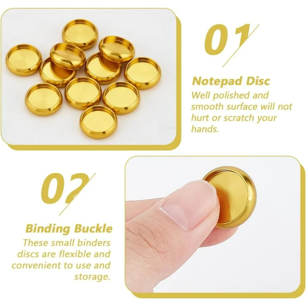 11Pcs Aluminium Alloy Binding Discs for Notebooks