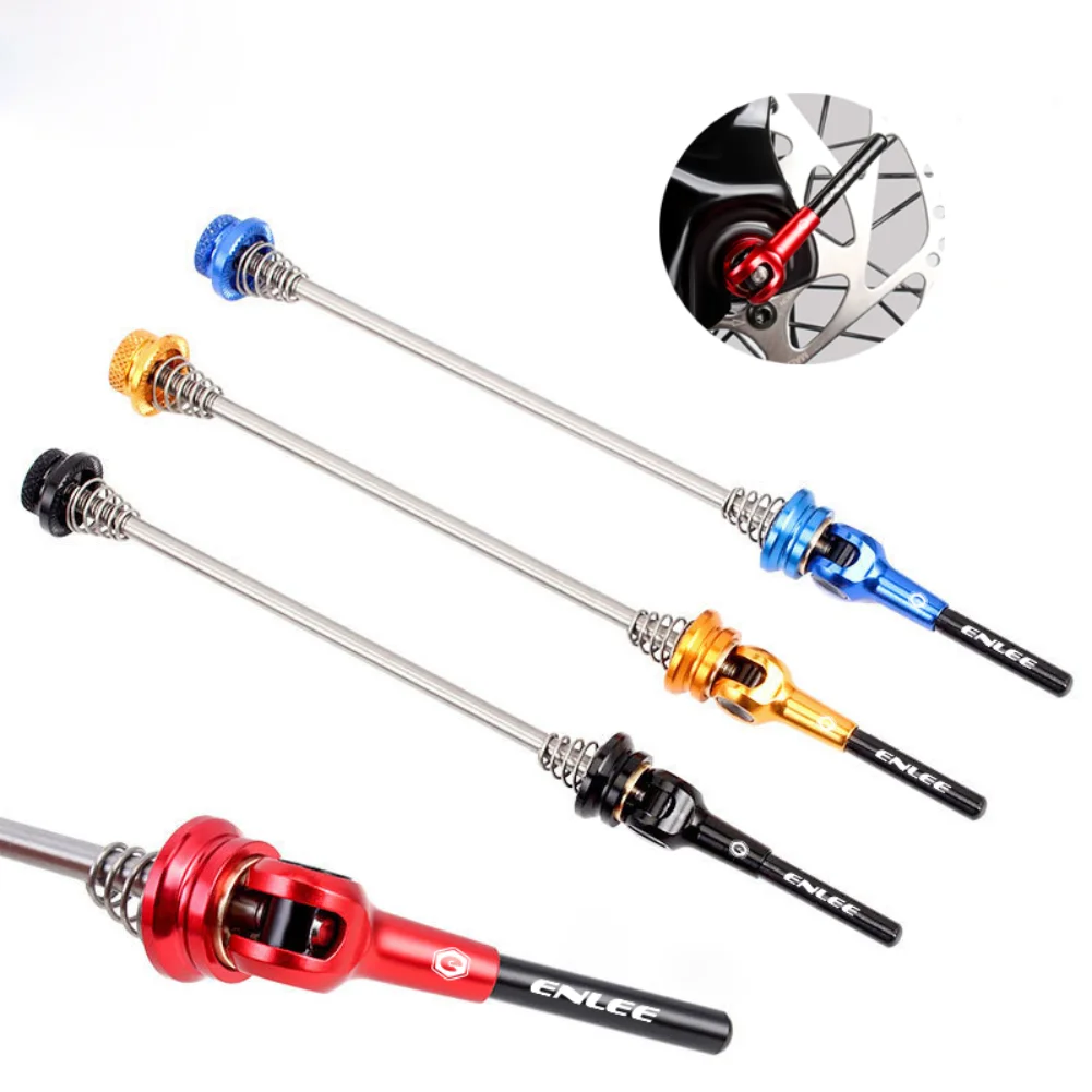 ENLEE Titanium Ti Skewer QR Mountain Bikes Quick Release Skewer lever MTB Bicycle Cycling Hub mountain bike parts