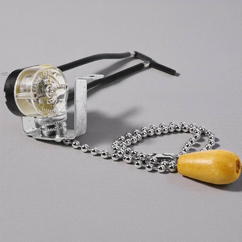 

Decorative Lamp Pull Chain Switch Sturdy Insulation Performance Versatile Design for Multiple Lamps Light Pull Switch