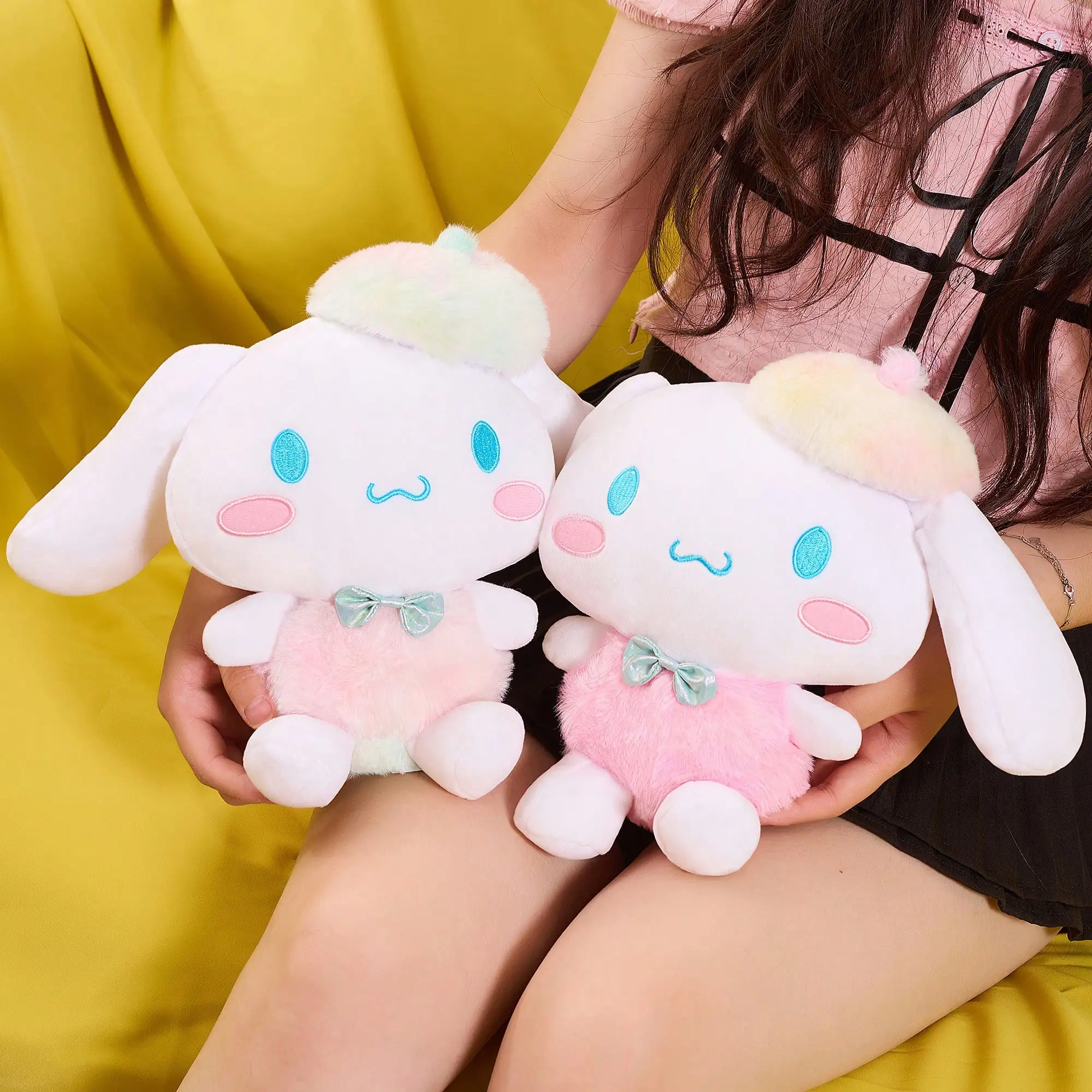 

1PC Sanrio Kawaii 23cm Cinnamoroll Cartoon Cute Stuffed Toys Aurora Tie-Dye Plush Soft Pillow Birthday Christma Gift Plush Dolls