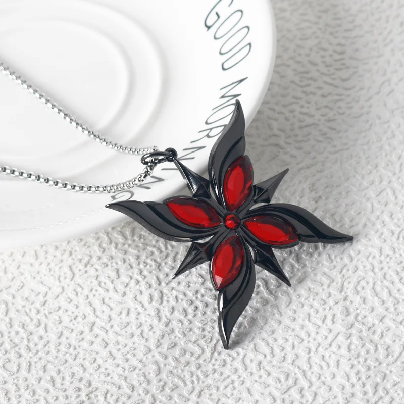 game cosplay pendant necklace keychain anime figure The Knave Arlecchino sweater chain car backpack keyring Jewelry fans gifts