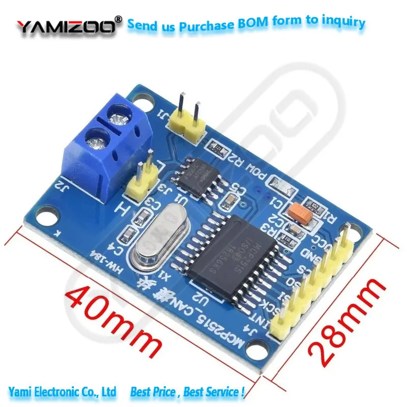 MCP2515 CAN-Bus-Modulplatine TJA1050 Empfänger SPI für 51 MCU ARM Controller NEU – Detail 2