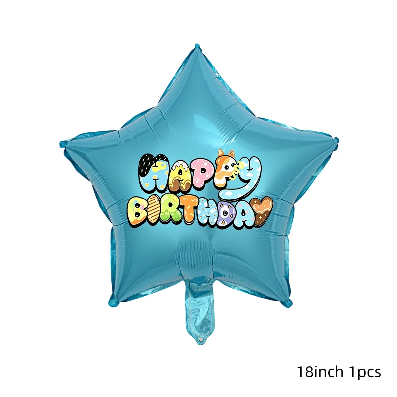 Blue Orange Dog Paw Blueies Latex Balloons Set Paw Balloons Number Balls Dog Birthday Party Baby Shower Decoration Gifts - view 5