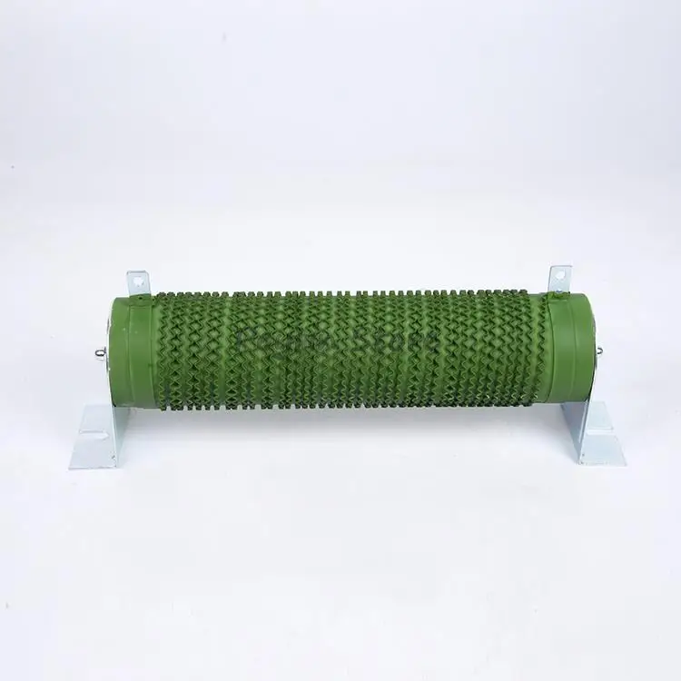 1)RXG20 400W 5/10~200RJ(ohm) Green High-power Corrugated Brake Brake Resistance Wire Wound Porcelain Tube Aging Load Resistance