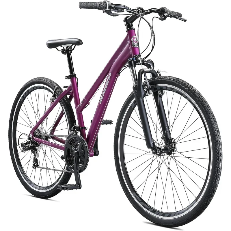 GTX Comfort Adult Hybrid Bike, Men and Women, Dual Sport Bicycle, 700c Wheels, Step-Through or Step-Over Lightweight Aluminum Fr