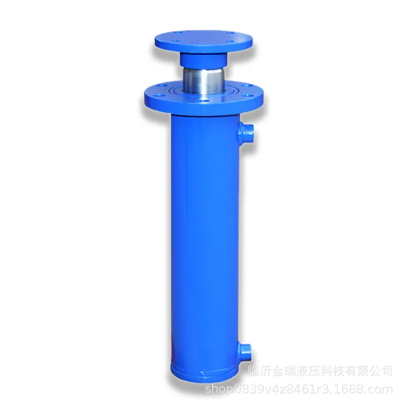 Two-way Hydraulic Cylinder Single Cylinder Heavy-duty Lifting Baler Hydraulic Top Piston Rod Electroplating Rust Prevention