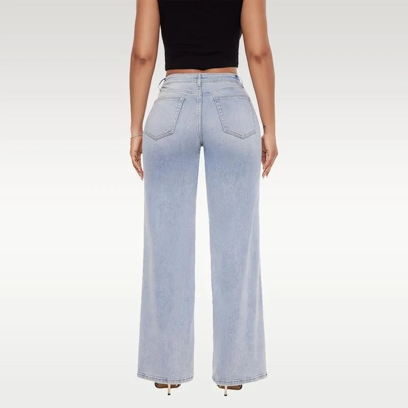 Women's Jeans Low Waist  Loose Floor Length Wide Leg Jeans Casual Daily Vacation Commuting All-match Vintage Y2k Streetwear