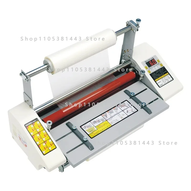 9350 A3+ Laminating Machine Four Roller Cold Hot Laminator Rolling Machine film photo Laminating Machine English Verion binding