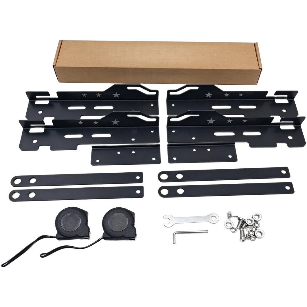 Car Wheel Toe Alignment Tool Kit with for Four Point Star Design Gauge for Accurate Measurement Front and Rear Axles