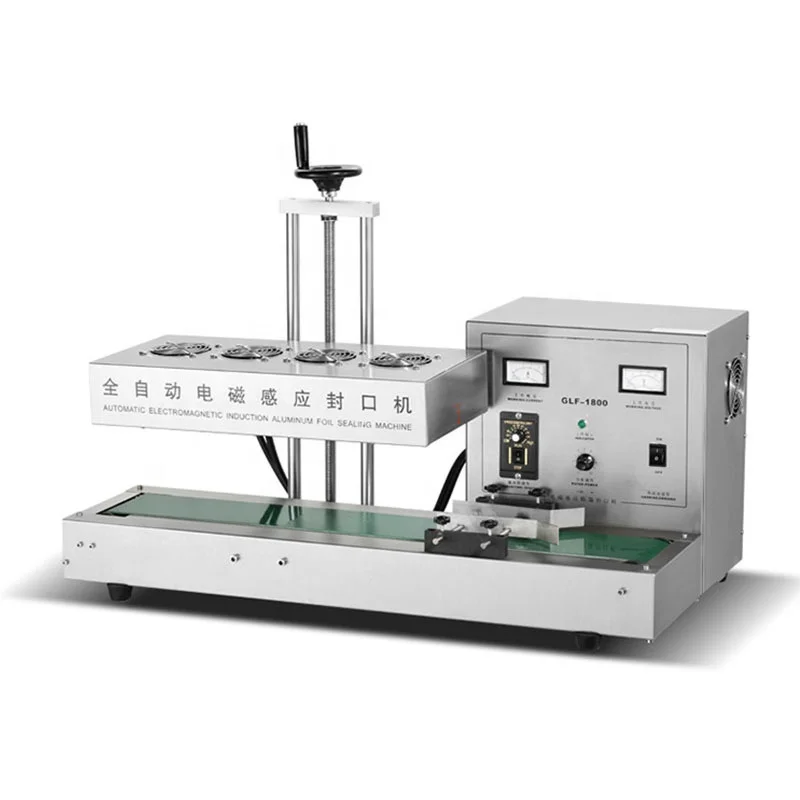

Aluminum foil cover sealing pad plastic glass beverage electric bottle automatic electromagnetic induction sealing machine