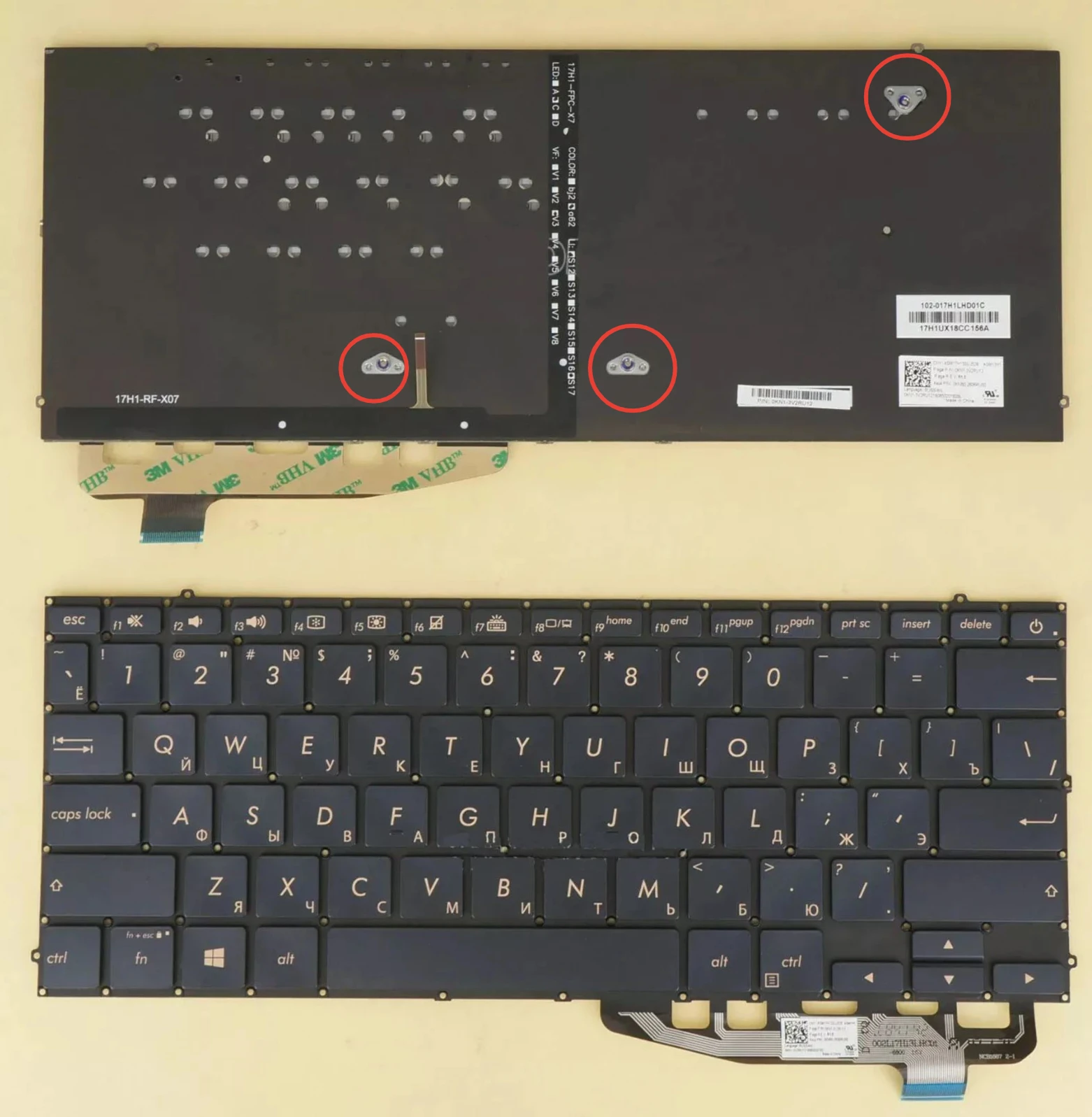 

XIN-Russian-US layout Backlit Laptop Keyboard For ASUS ZenBook UX391 UX391U UX3000F UX391FA UX391UA With Backlit