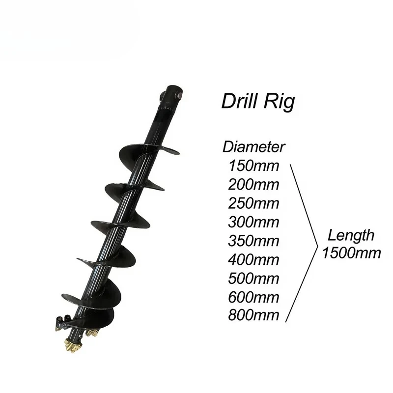 High Strength Diameter 200mm-500mm Earth Auger Drill Bit for Skid Steer Loader/Excavators