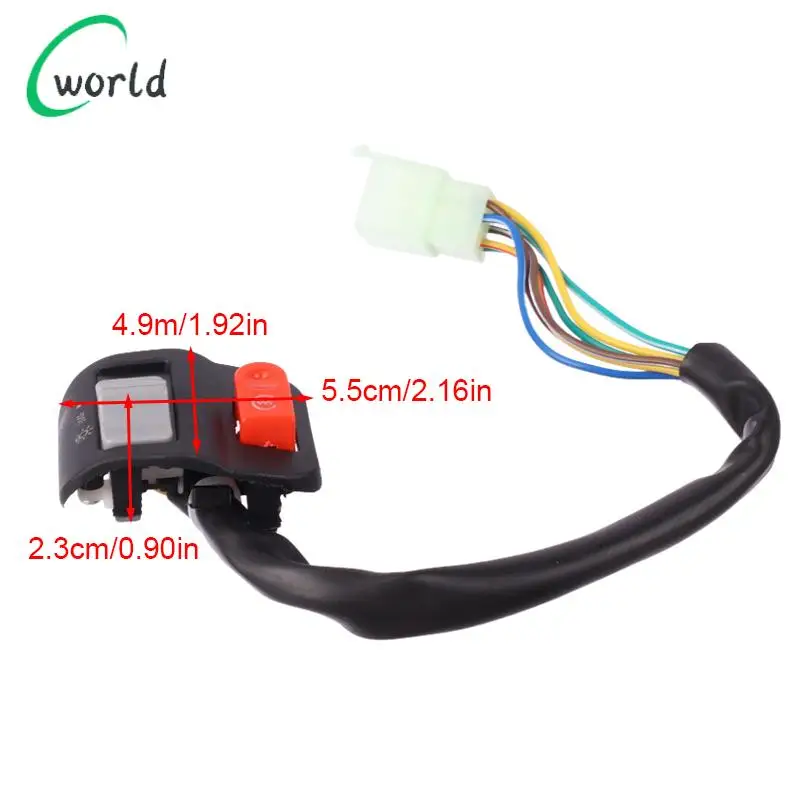 مفاتيح تحكم المقود لياماها دراجة كهربائية سكوتر إشارة الكهربائية الضباب ضوء القرن على الخروج زر التبديل #6