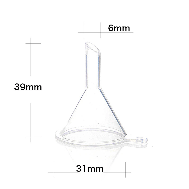 Liquid Dispensing Perfume Funnel Electrochemical Aluminum Plastic Mini Funnel Cosmetic Coner Perfume Refillable tool 100pcs/lot