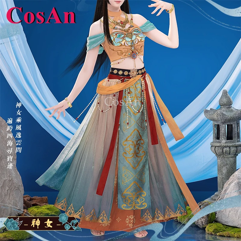 

CosAn Game Love And Deepspace Leading Lady Cosplay Costumes Goddess Skin Sweet Elegnt Dress Halloween Party Role Play Clothing