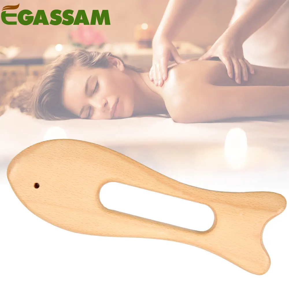 1Pcs Wood Gua Sha Tools-Massage Scraping Tool for Soft Tissue Mobilization,Physical Therapy for Back, Legs, Arms