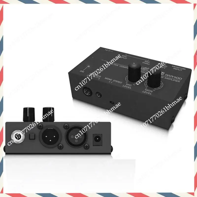-A21Z New MA400 Headphone Preamplifier Microphone Preamplifier Audio 6.35Mm & 3.5Mm Headphone Outputs Mixer EU Plug Easy Install