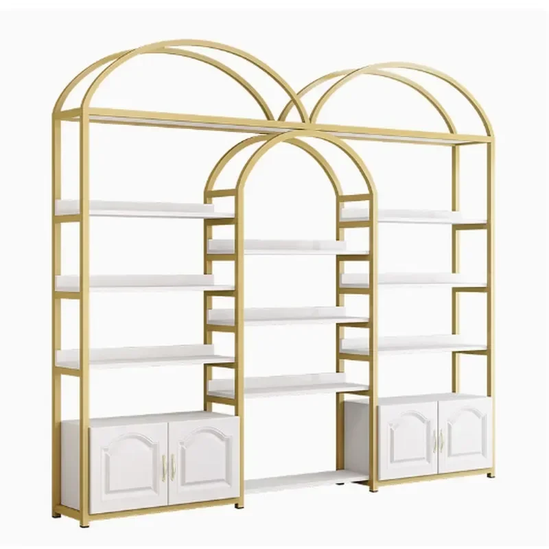 Cosmetics Display Cabinet Beauty Skin Care Product Storage Rack Nail Art Shelf Store Organizer Display Stand