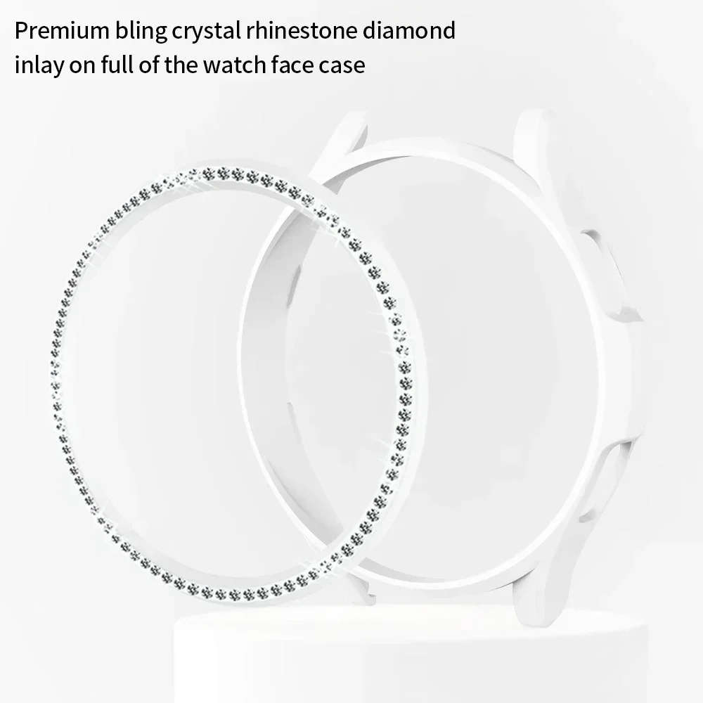 Diamond Bezel for Samsung Galaxy Watch 6 43mm 47mm Diamond Decoration Bezel Protector Protective Case for Galaxy Watch6