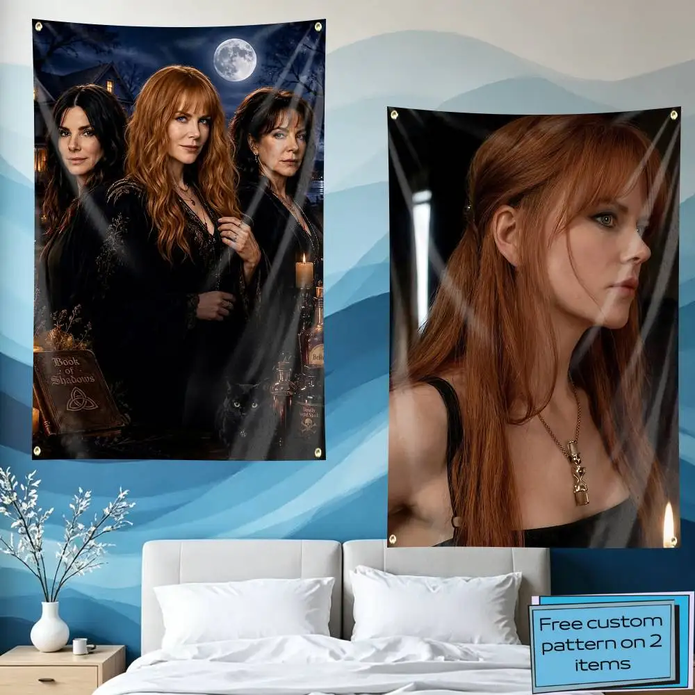 Sally Owens Movie P-Practical Magic-2 Flag Tapestry Banner for Bedroom Living Room Outdoor Camping Custom Supported
