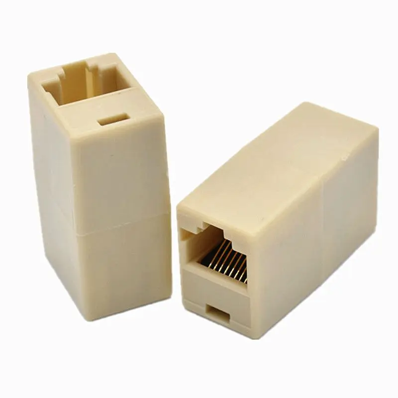 1/2/3/5/10pcs RJ45 Coupler Ethernet Cable Extender Adapter LAN Connector Female to Female for Network Connection