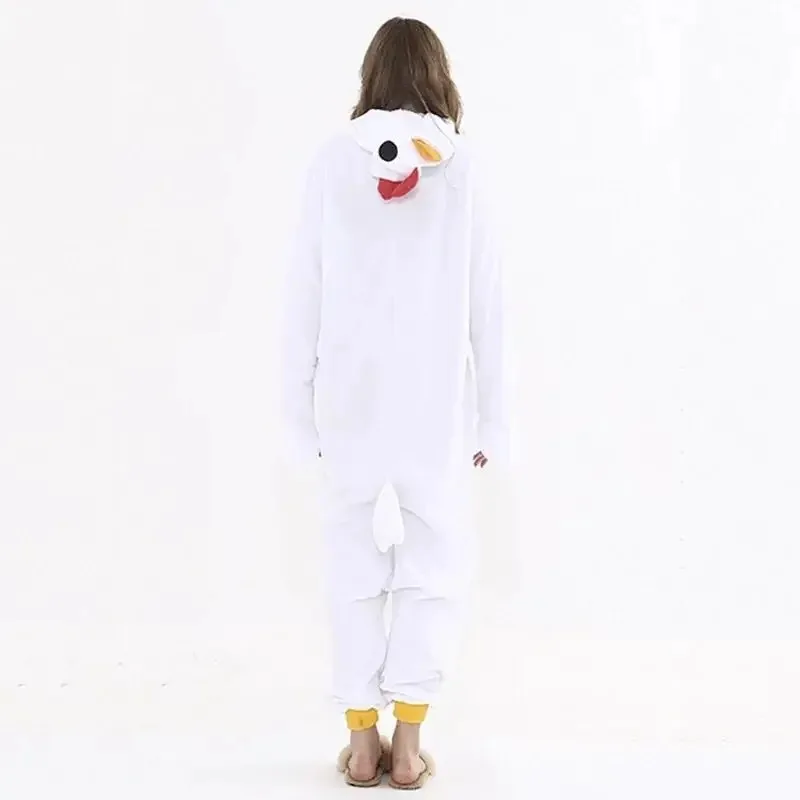HKSNG Animale Adulto Kigurumi Pollo Bianco Onesies Cartoon Famiglia Festa Gallo Gallo Pigiama Costumi Cosplay Indumenti da notte
