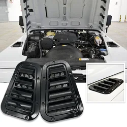 Front Hood Bonnet Side Trim Cover for Land Rover Defender 2003-2019 Steel Air Flow Intake Scoop Vent Snow Cover