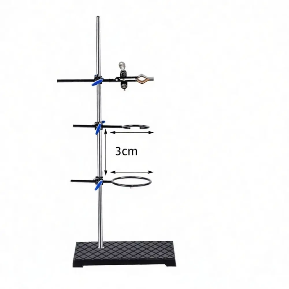 Professional Lab Iron Stand Base Clamp Support Chemistry Teaching Research Equipment Stable Desktop Fixing Device Useful Tool