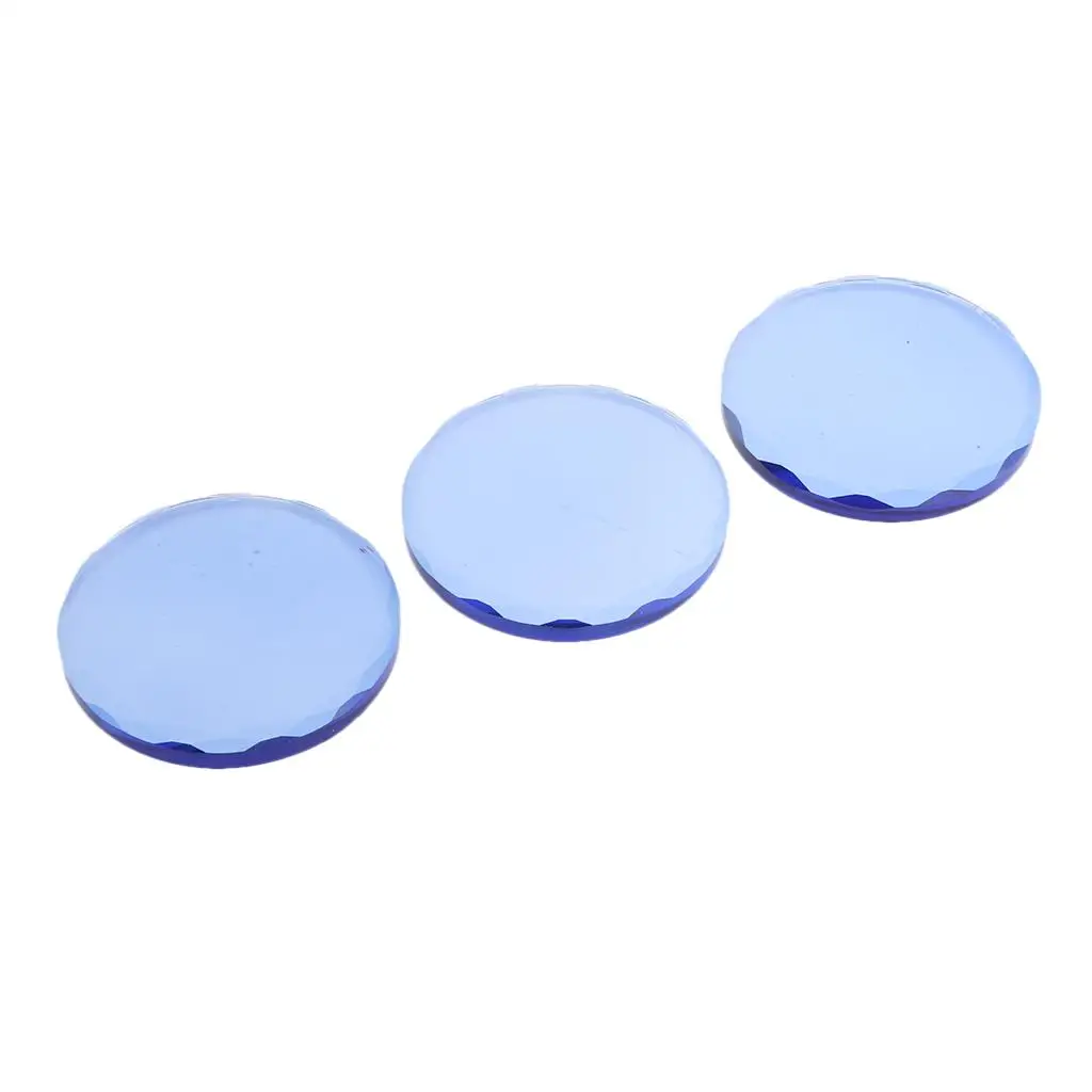 Vassoio per colla per estensione ciglia Pallet di cristallo riutilizzabile Supporto non poroso per organizzatore di forniture per estensione ciglia da salone