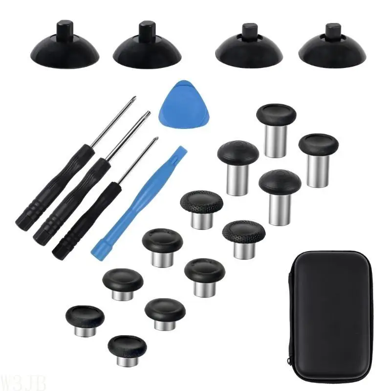 W3JB Ersatz-Daumensticks, Joystick, analoger Daumenstick-Griff für Game-Controller – Detail 1