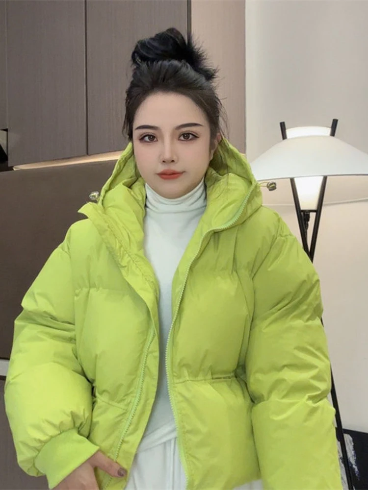 

Korean Design Sensation Thiened Cotton Jaet Women's ort Casual Outerwear Early Spring New Sle Loose Bread Coat