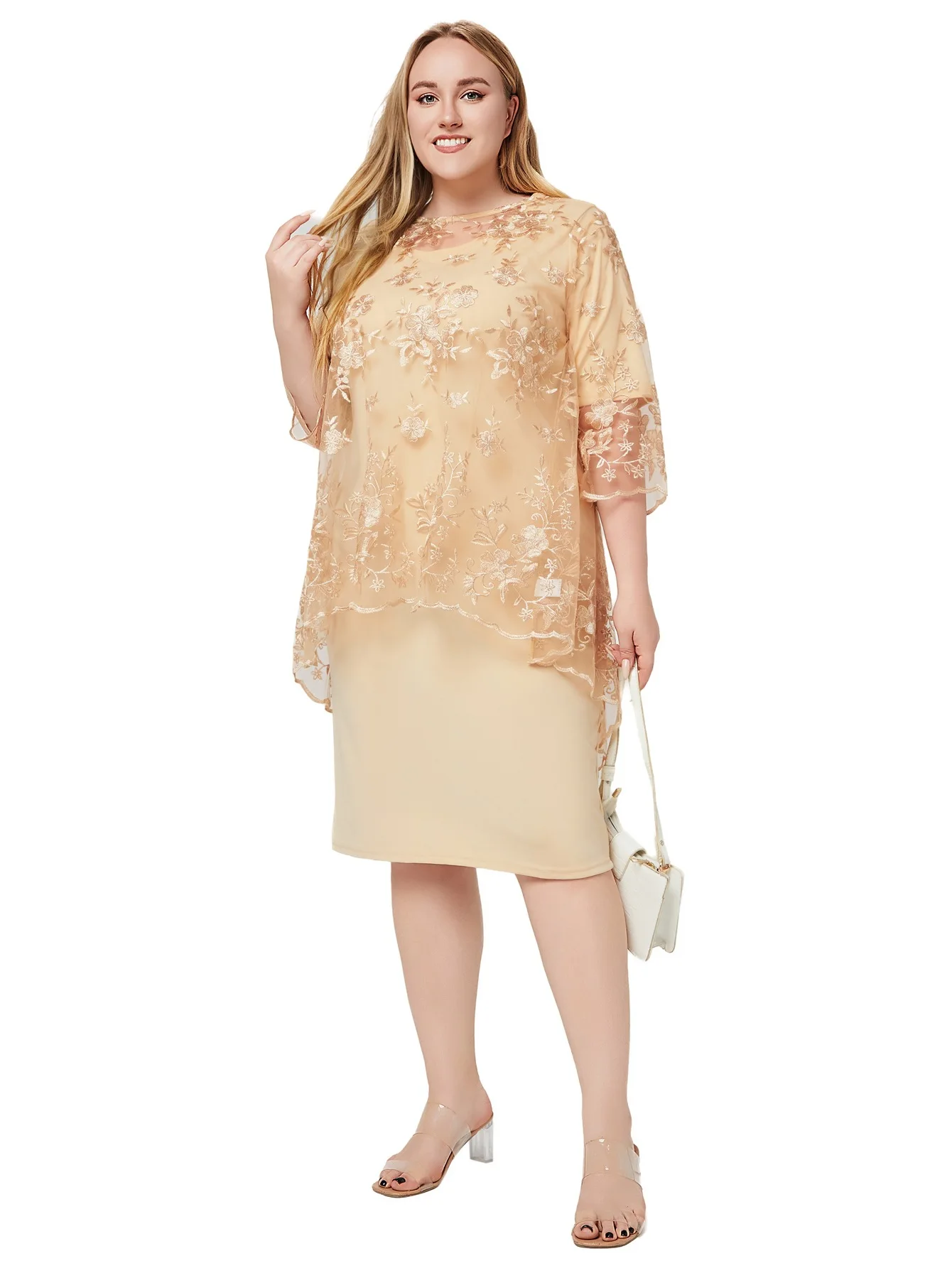 roupas-africanas-dashiki-para-mulheres-xl-4xl-vestidos-midi-bodycon-de-poliester-com-renda-e-manga-3-4-para-primavera-e-verao