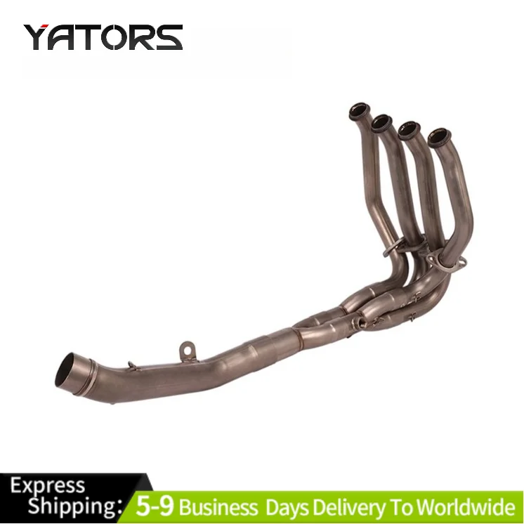 

For Kawasaki Z800 Motorcycle Exhaust Systems Front Middle Link Pipe Titanium Exhausts Pipes