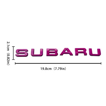 適用於斯巴魯 Forester XV Outback Impreza Legacy STI WRX BRZ 的金屬汽車後備箱標誌字母貼紙徽章貼花配件 8 最佳銷售 速霸陸標誌 - №5