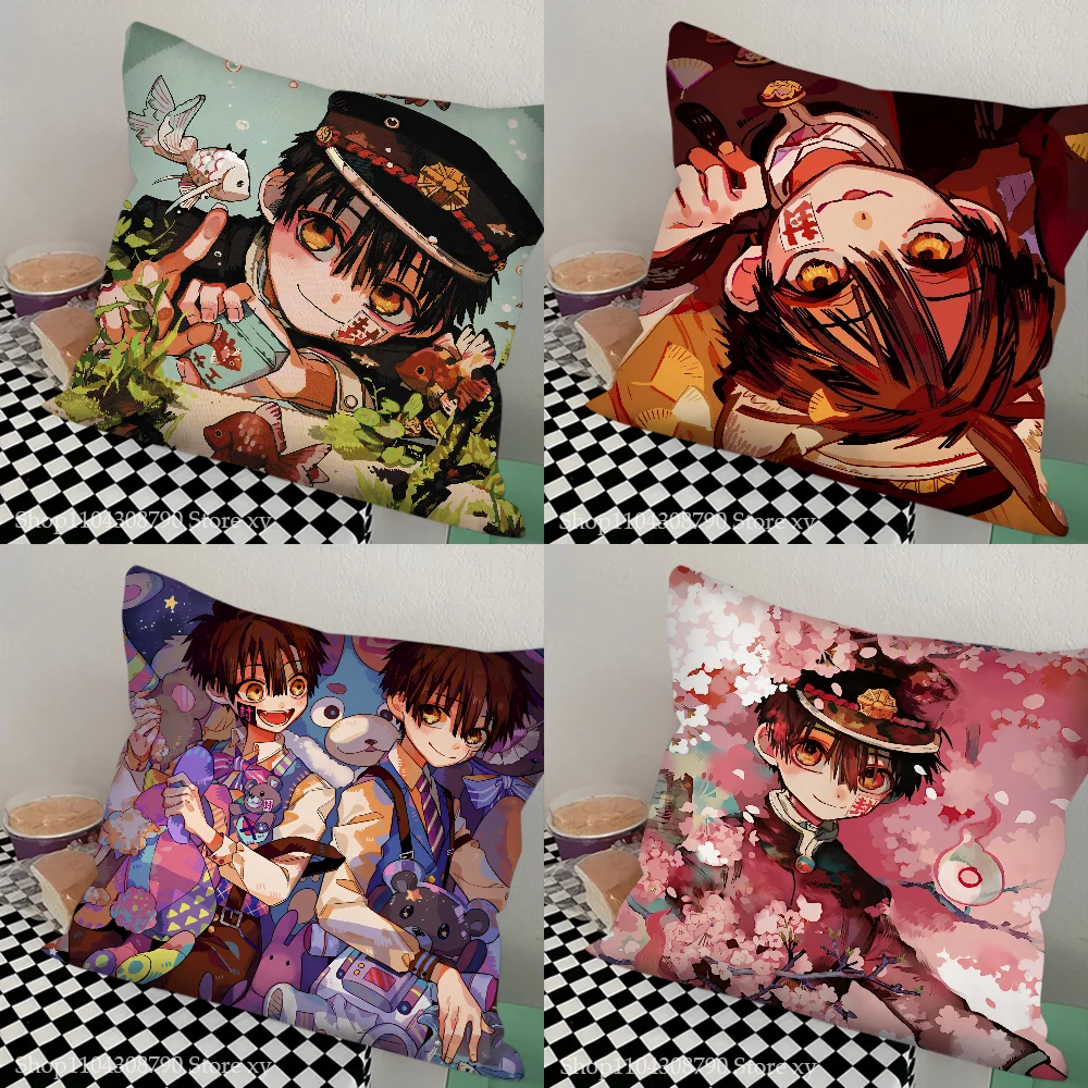 Anime Toilet Bound Hanako Kun Pillow Case Fashion Square Pillowcase Bedroom Sofa Room Ins Decoration Leisure Cushion Cover