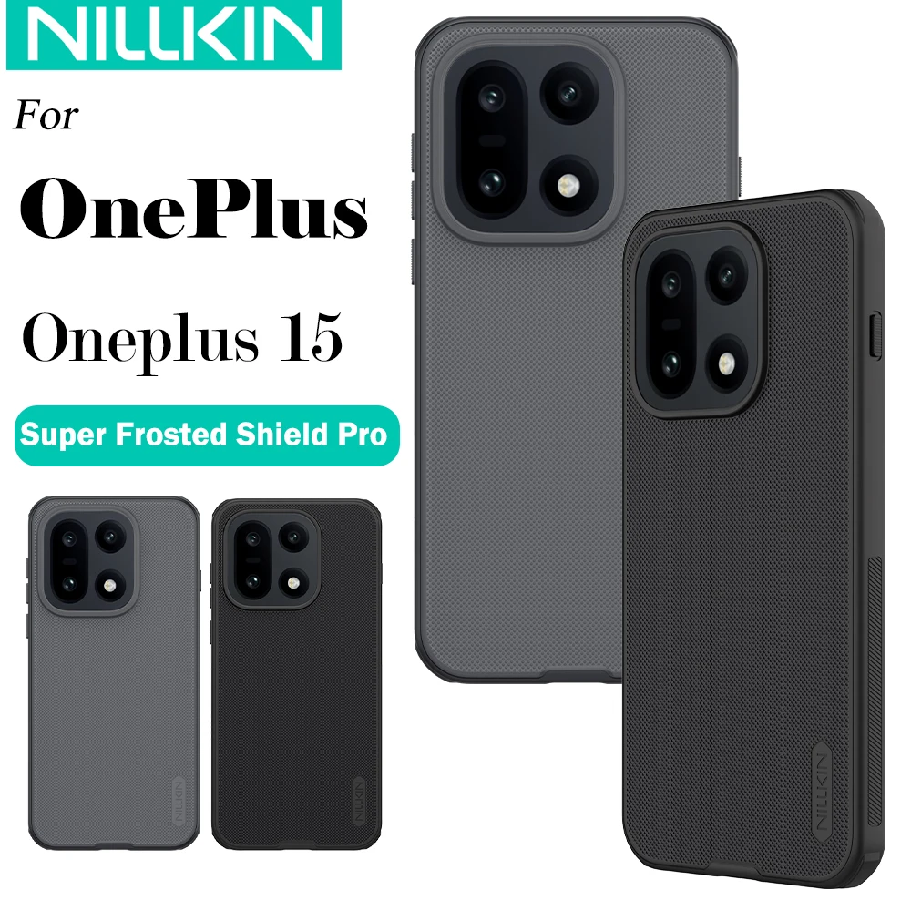 Nillkin For OnePlus 15 Super Frosted Shield Pro Phone Case Anti Fingerprint Shockproof Back Cover