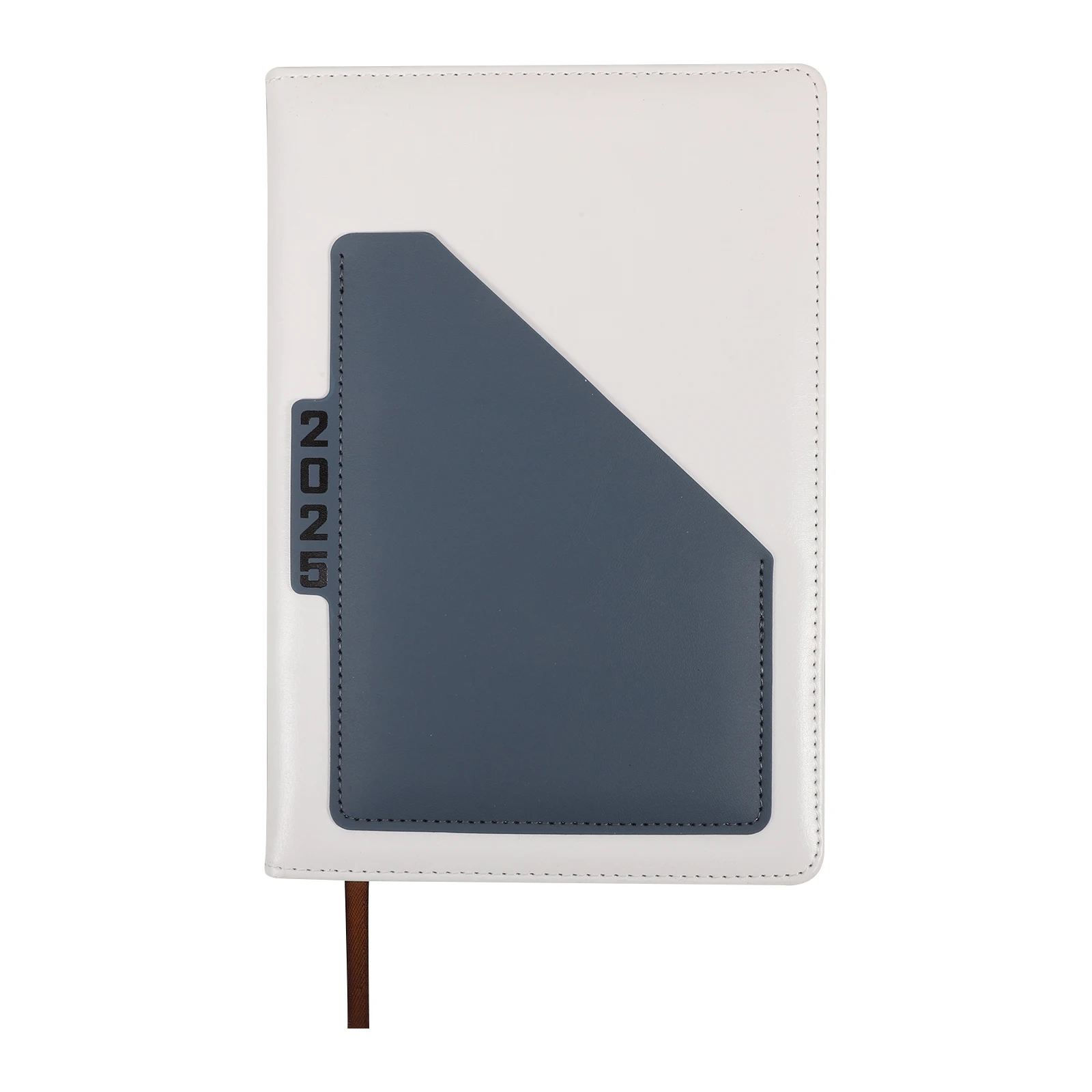 

2025 Personal Schedule Notepad A5 Size Soft Planner Portable Office Supply Household ganizer Thick Paper Blue White