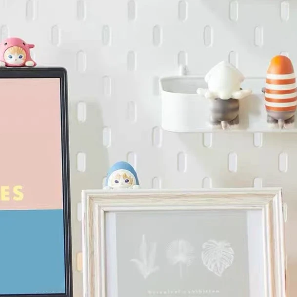 أنيمي mofusand صندوق أعمى فوشان القط القرش القط سلسلة غرزة البلاستيكية الحلي دمى الأطفال هدية عشوائية جديدة ساخنة هدايا العيد #3