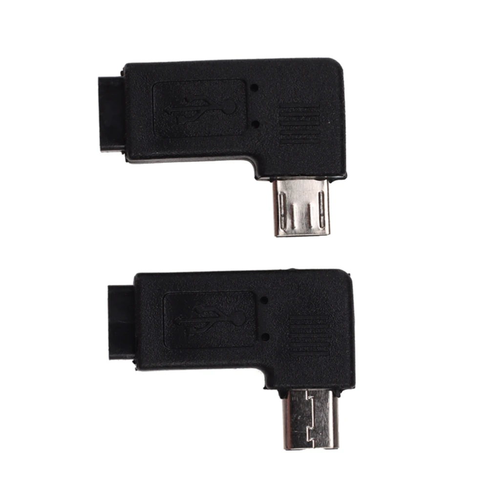 

500pcs 90 Degree Left Right Angled Micro 5pin Male to Micro USB Female Data Sync Adapter Connector Converter