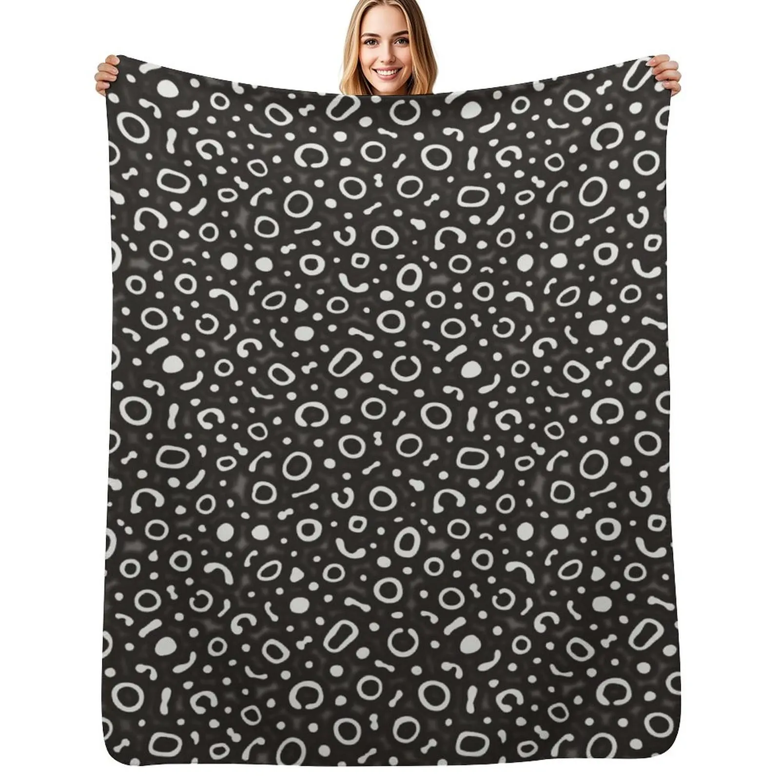 Spotted Eagle Ray Pattern Throw Blanket Loose Soft Big Travel For Baby Custom Cute Plaid Blankets