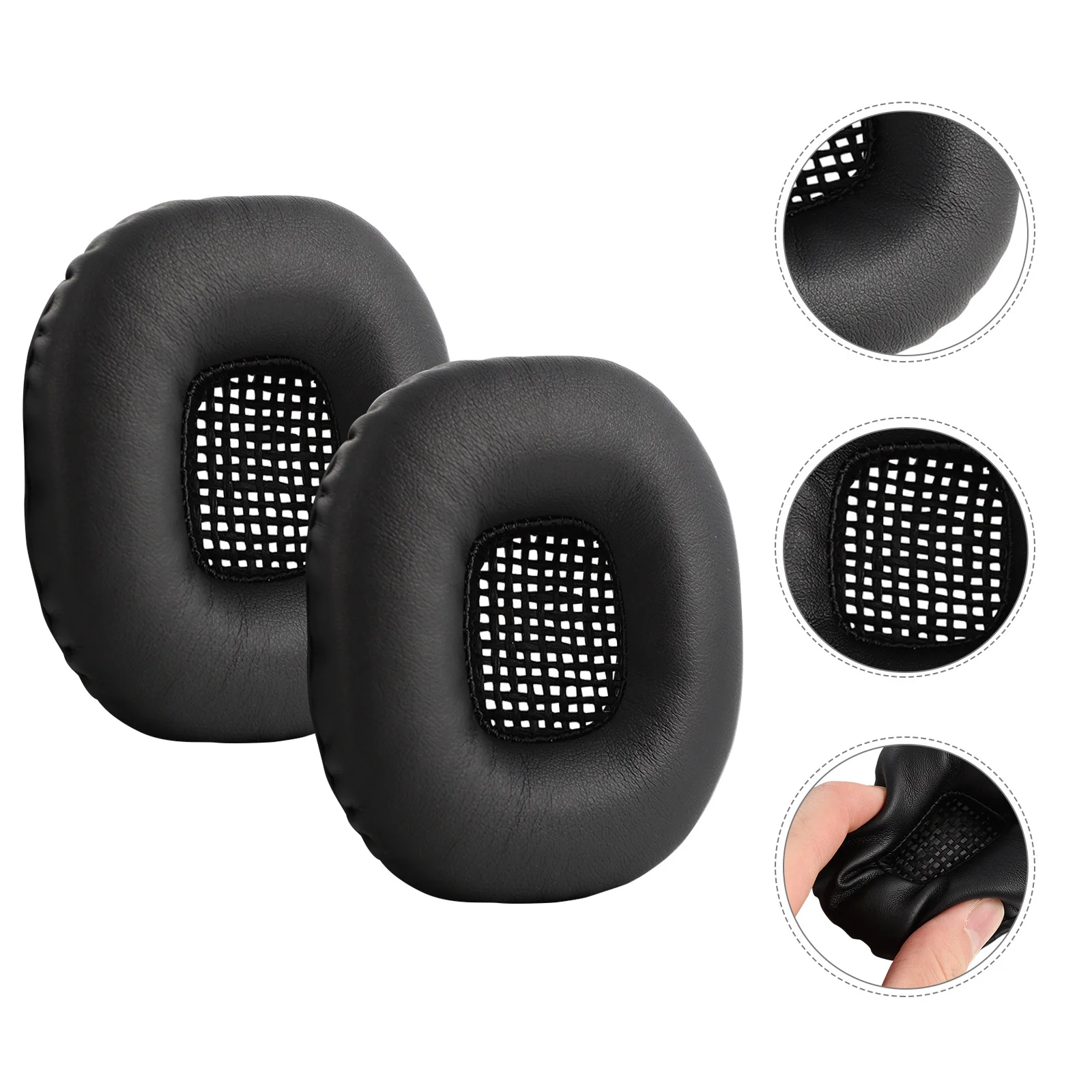 

1Pair Earphone Ear Pad for Major Quality Artificial Memory Foam Soft Comfortable Durable Blocking External Sound