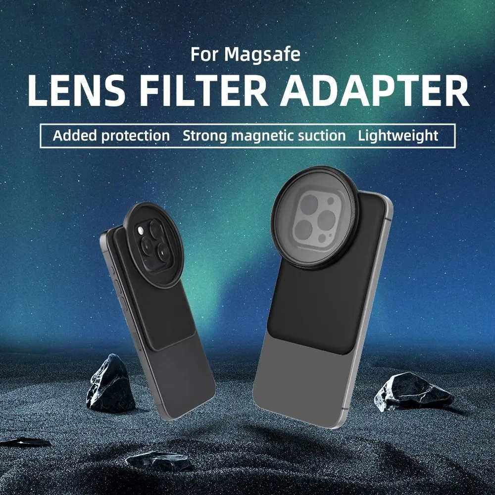 67mm Camera Filter Magnetic Phone Filter Adapter Magnetic Suction Phone Filter Holder for iPhone 15 14 13 12 Pro Max